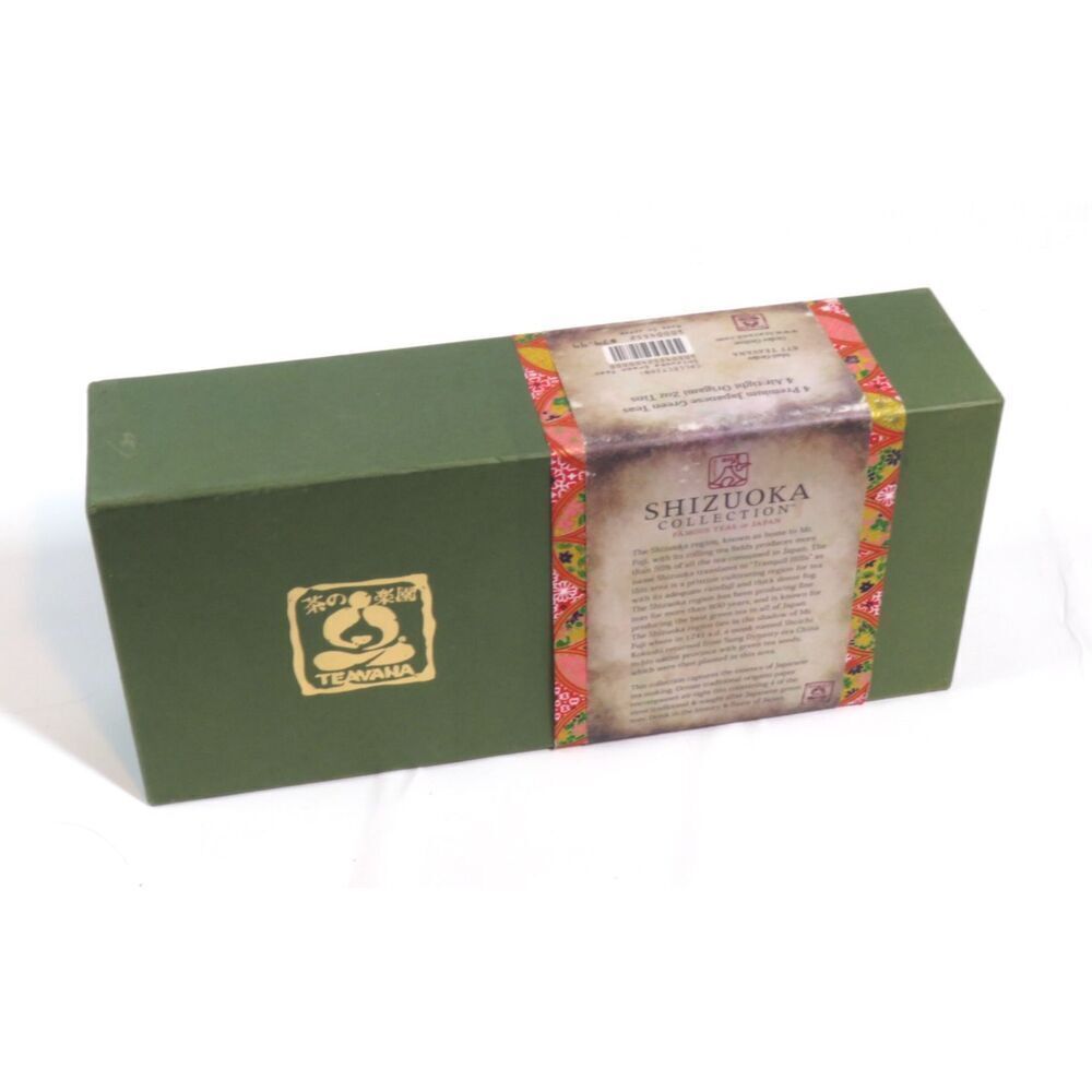 TEAVANA Shizuoka Collection 4 Japanese Green Tea Origami Containers Empty Reuse